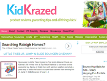 Tablet Screenshot of kidkrazed.com